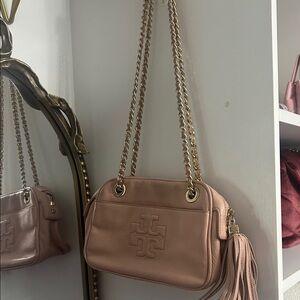 Tory Burch Blush Leather Shoulder Bag